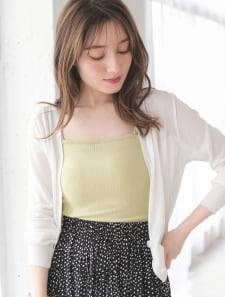 カップ付テレコキャミソール