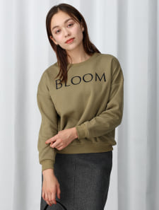 ロゴ刺繍裏起毛スウェット