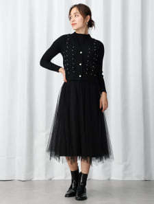 ベストセットチュールドッキングワンピース