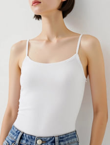 【EssentialWarm】吸湿発熱カップ付キャミソール