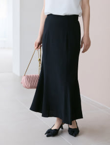 【SET UP対応】ナチュラルリネンフレアスカート