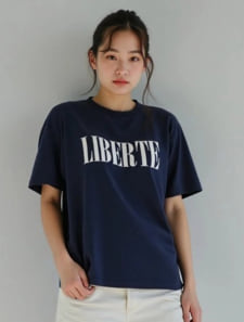 箔プリントロゴTシャツ