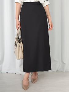 【ベルト付き】ベーシックタイトロングスカート