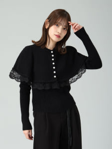 2wayケープ風ニット