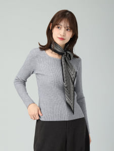 ベーシックリブニット