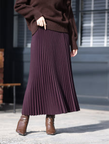 総ゴムプリーツスカート