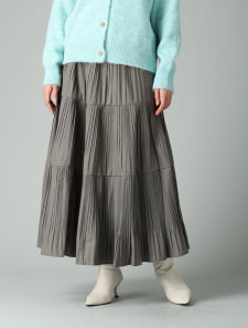 ティアードプリーツスカート