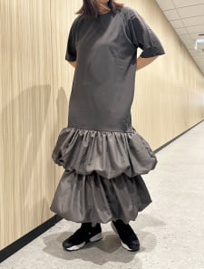 裾ティアードワンピース