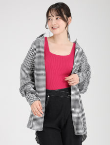 サマーリブニットタンクトップ