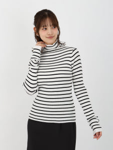 プチハイネックトップス