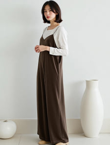 ベロアキャミサロペット