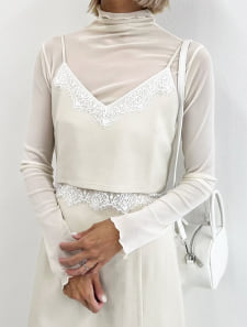 【スタッフレコメンド】レース重ねビスチェ