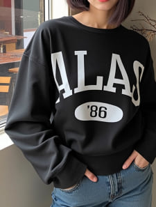 ロゴプリントスウェット