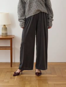 ベロアワイドパンツ
