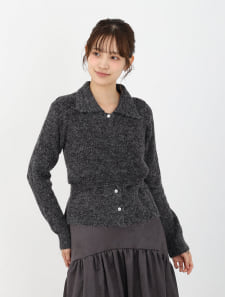 衿付ニット×ビスチェセット