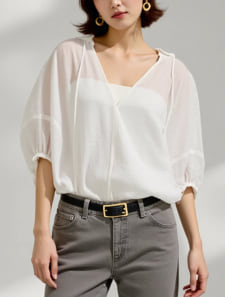 シアーブラウス