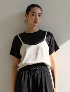 ラメニットビスチェ