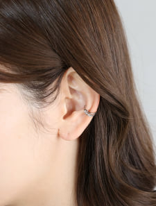 ストーンミニイヤーカフ