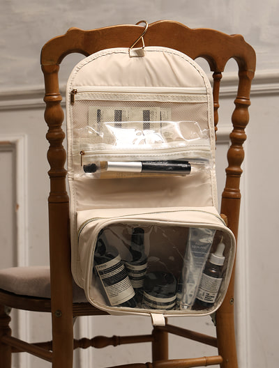 クリアポケットトラベル吊り下げポーチ