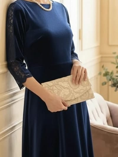 ペイズリーケミカルレースふくさ