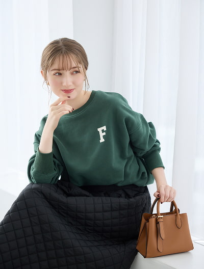 ワンポイントロゴスウェット