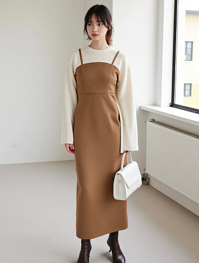 ロングキャミワンピース