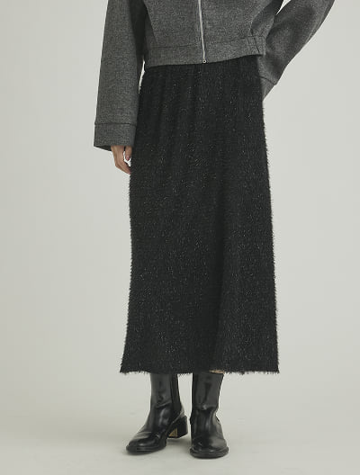 【SET UP対応】ラメフリンジナロースカート