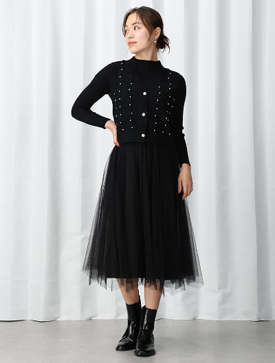 ベストセットチュールドッキングワンピース