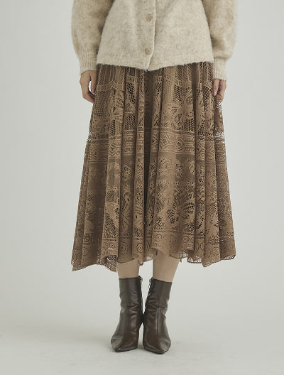 エレガントレーススカート