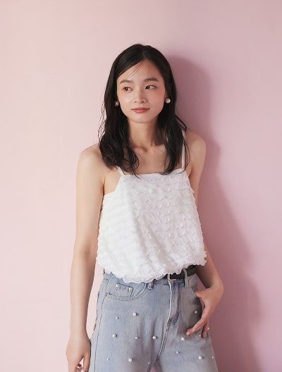 【SET UP対応】フリルキャミソール