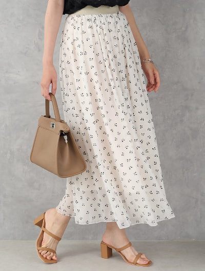 リボンプリントスカート