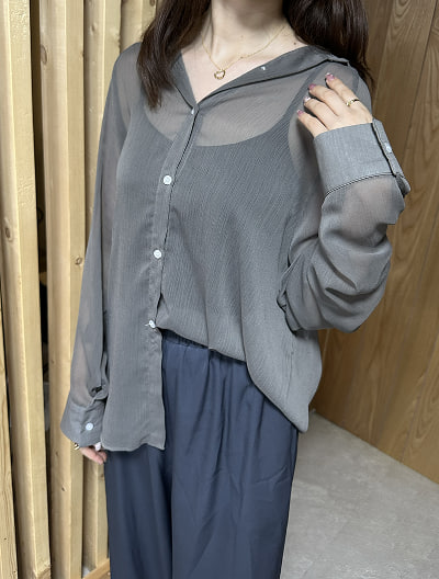 ブラウス シャツ メタルボタンフリルスリーブブラウス レディース NATURAL BEAUTY BASIC ブラウス シャツ メタルボタンフリル