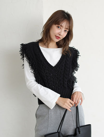 penultimate 24ss exclusive ニットベスト penultimate 24ss exclusive ニットベスト
