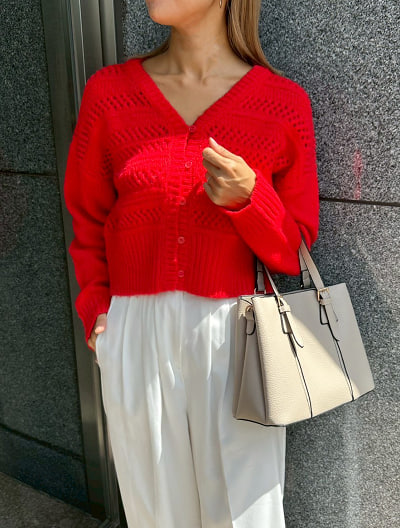 極美品　Jane marple　パフェ柄カーディガン　コットン　プリント　半袖 dayday-shopping_ze20240719-