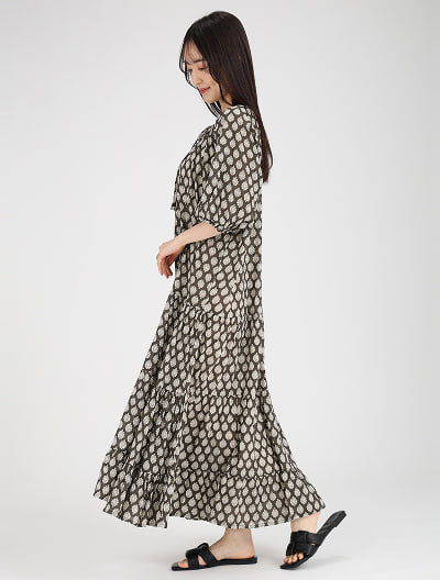 ボイルプリントワンピース