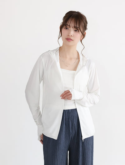 【UVカット】フード付きパーカー