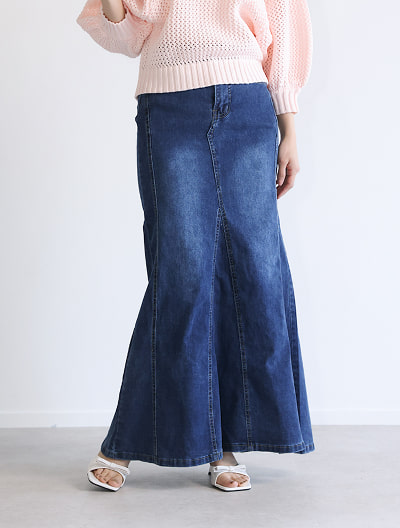 デニムマーメイドスカート