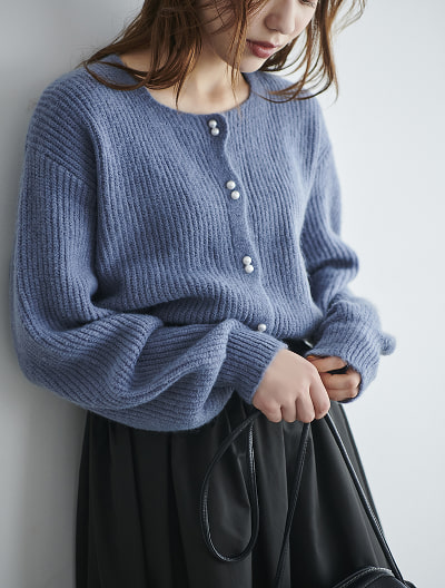 ゆったりフリー❗classica婦人ふわふわモコモコ軽暖あったかカーディガンです cjfj113704_2.jpg