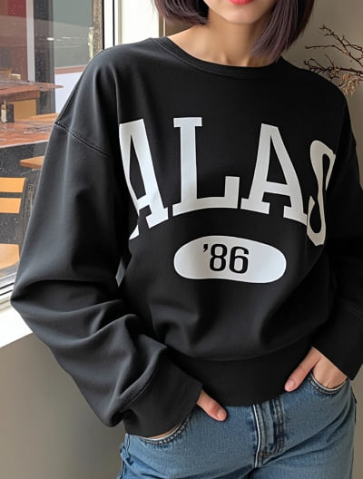 ロゴプリントスウェット