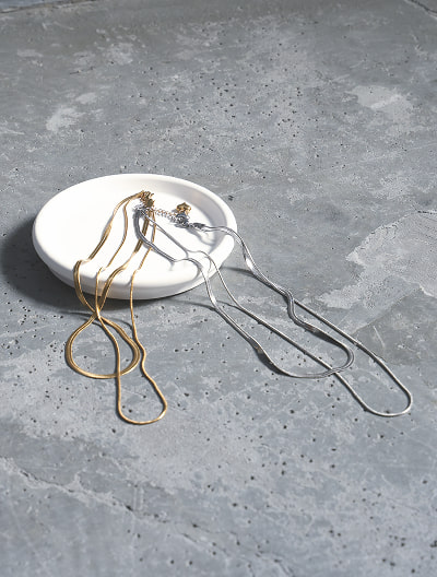 2連チェーンネックレス