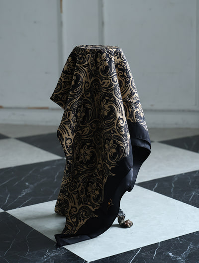 大判ラグジュアリーペイズリースカーフ