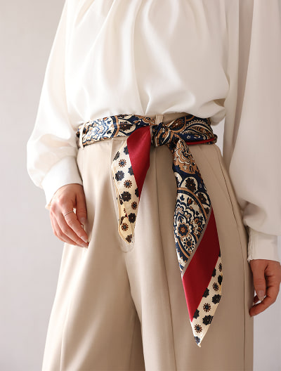 ボヘミアンペイズリー大判スカーフ