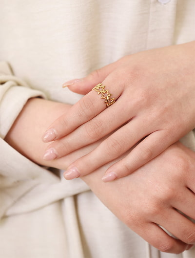 スターモチーフフリーリング