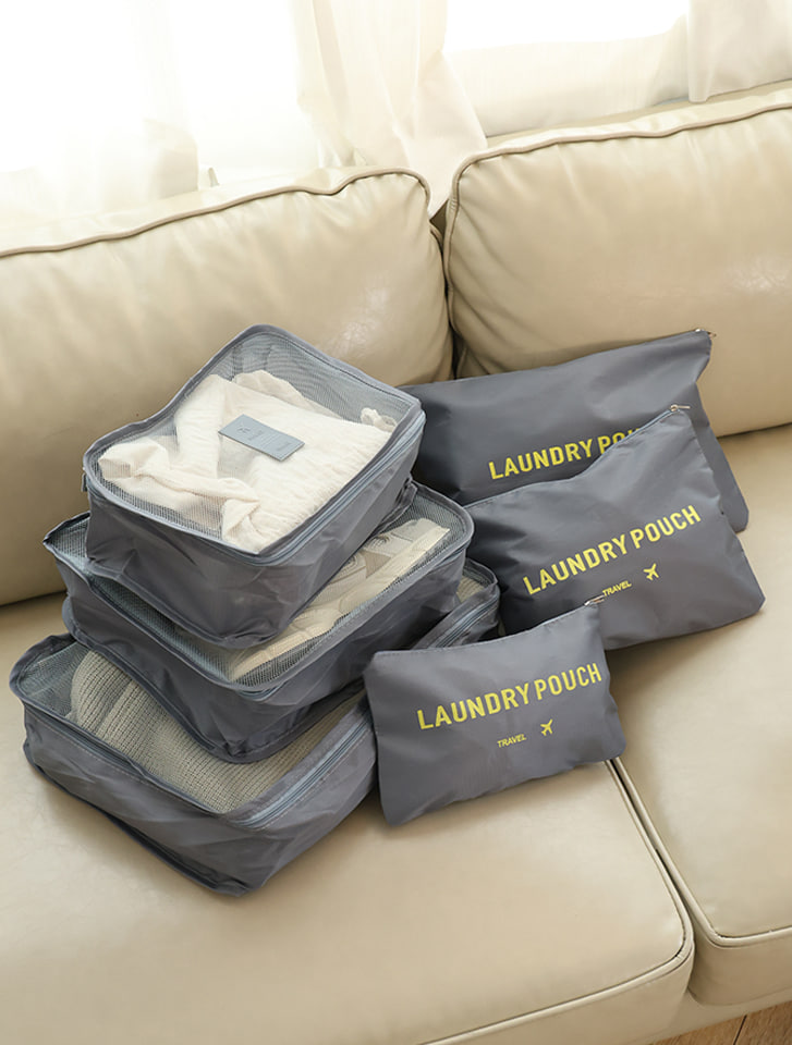 【fifth/フィフス】トラベルポーチ6点セット(パッキングキューブ&ランドリーポーチ) 【fifth/フィフス】トラベルポーチ6点セット(パッキングキューブ&ランドリーポーチ)