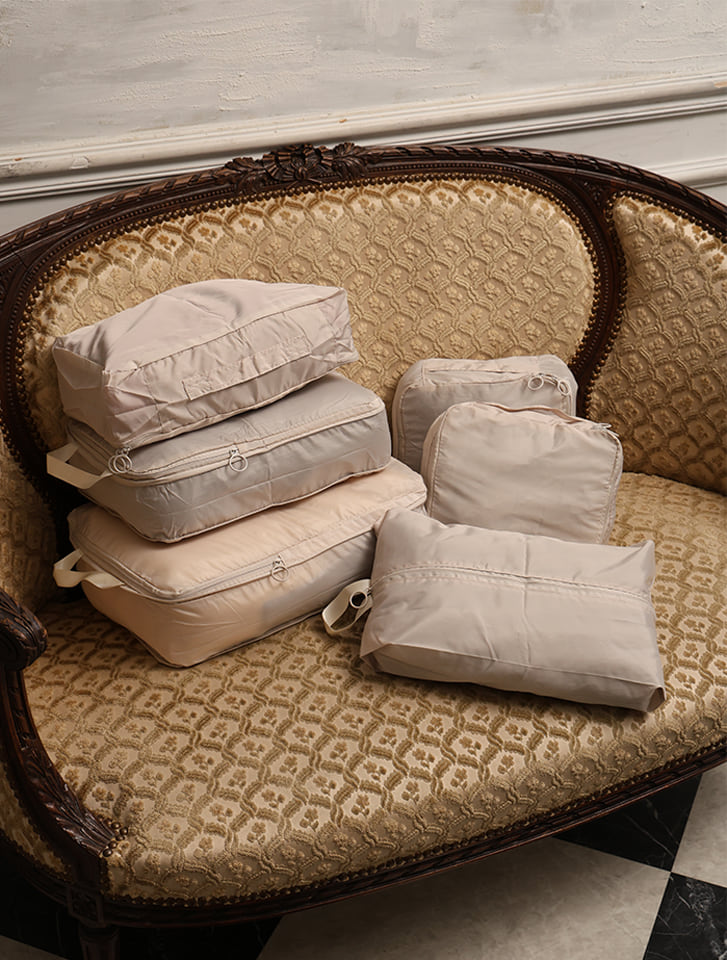 【fifth/フィフス】トラベルポーチ6点セット（圧縮ポーチ）