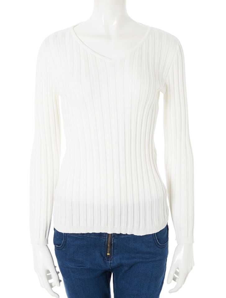 フィットニットVネックトップス