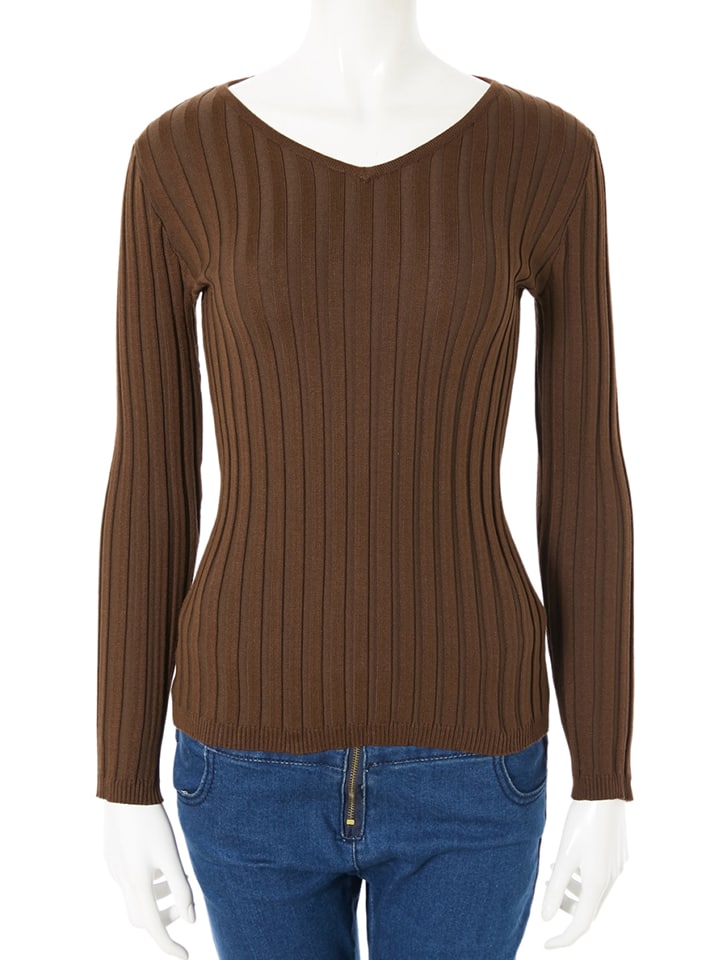 フィットニットVネックトップス