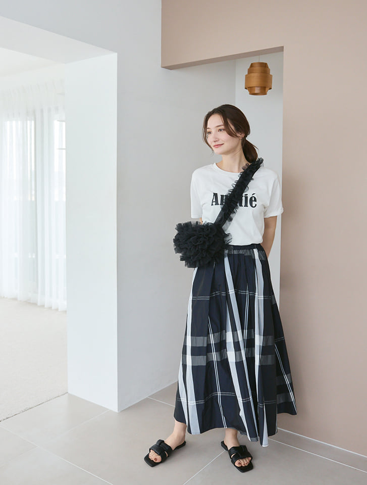 fifth チェックロングフレアスカート | 人気レディースファッション  