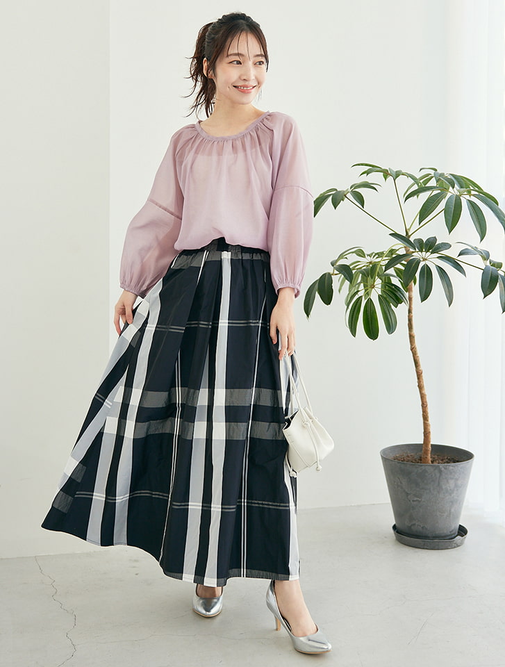 fifth チェックロングフレアスカート | 人気レディース fifth チェックロングフレアスカート | 人気レディース