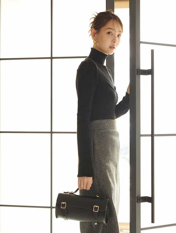 【DIESEL BLACK GOLD】美品　ドッキング　ニット　チェニック！ fifth タートルビスチェドッキングニット | 人気レディース